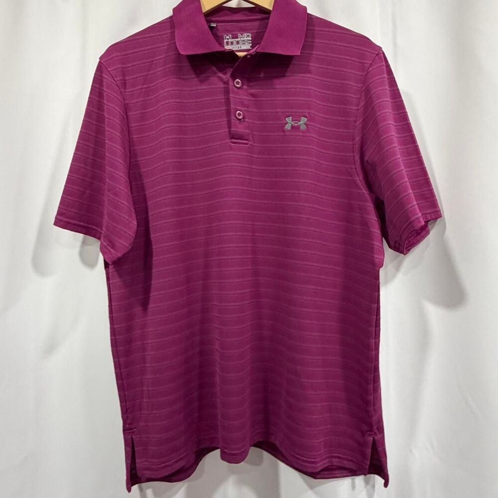 Under-armour Men's Purple and Pink Polo-shirts